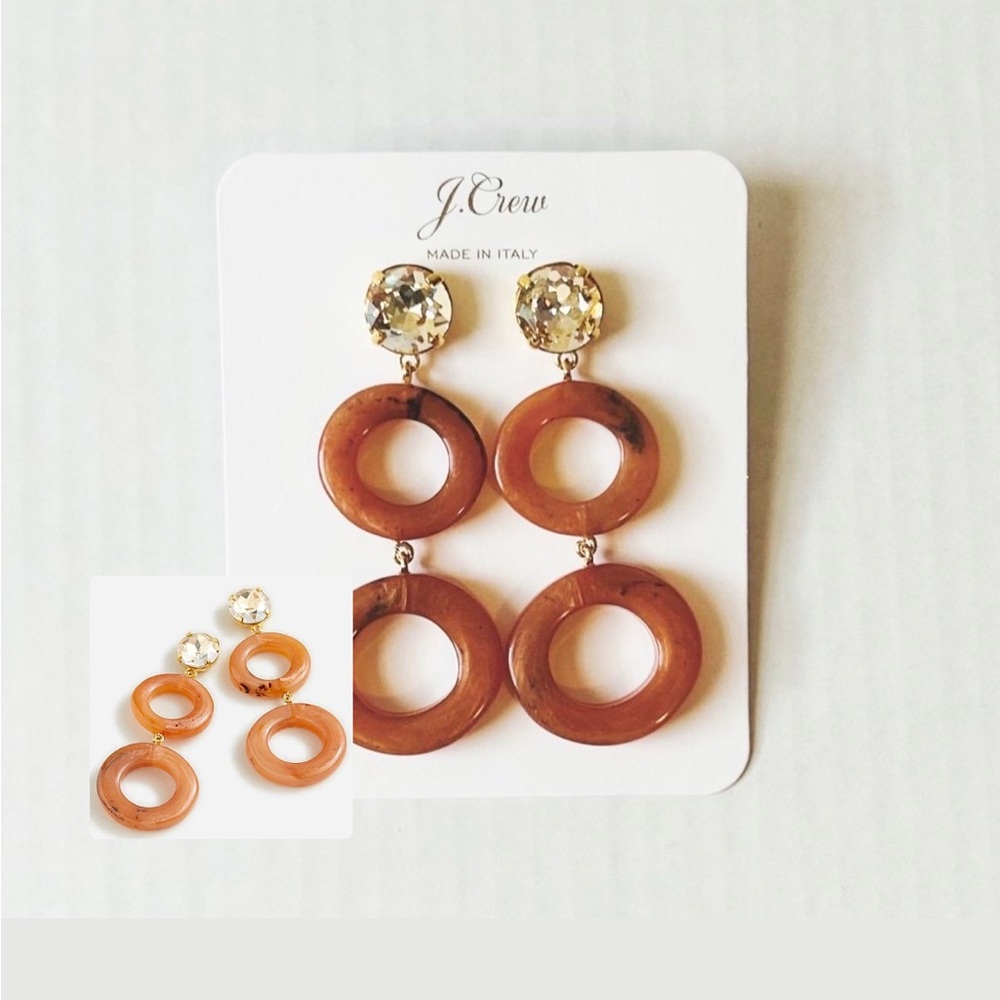 J Crew Made-in-Italy Round Drop Earrings